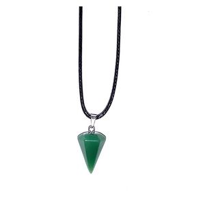 Cone shaped jade stone gem